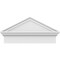 Ekena Millwork Peaked Cap Smooth Architectural PVC Combination Pediment, 26"W x 13-3/8"H x 2-3/4"P (Pitch 6/12) PEDPC026X135PKC00 - alternate 6